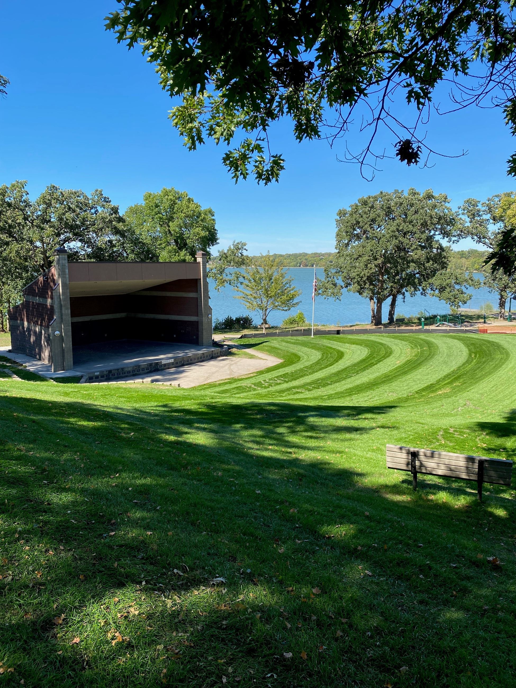 Bandshell update first mow 