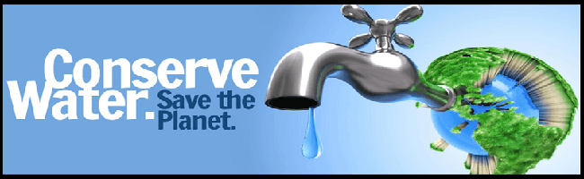 Conserve Water Banner - Smaller