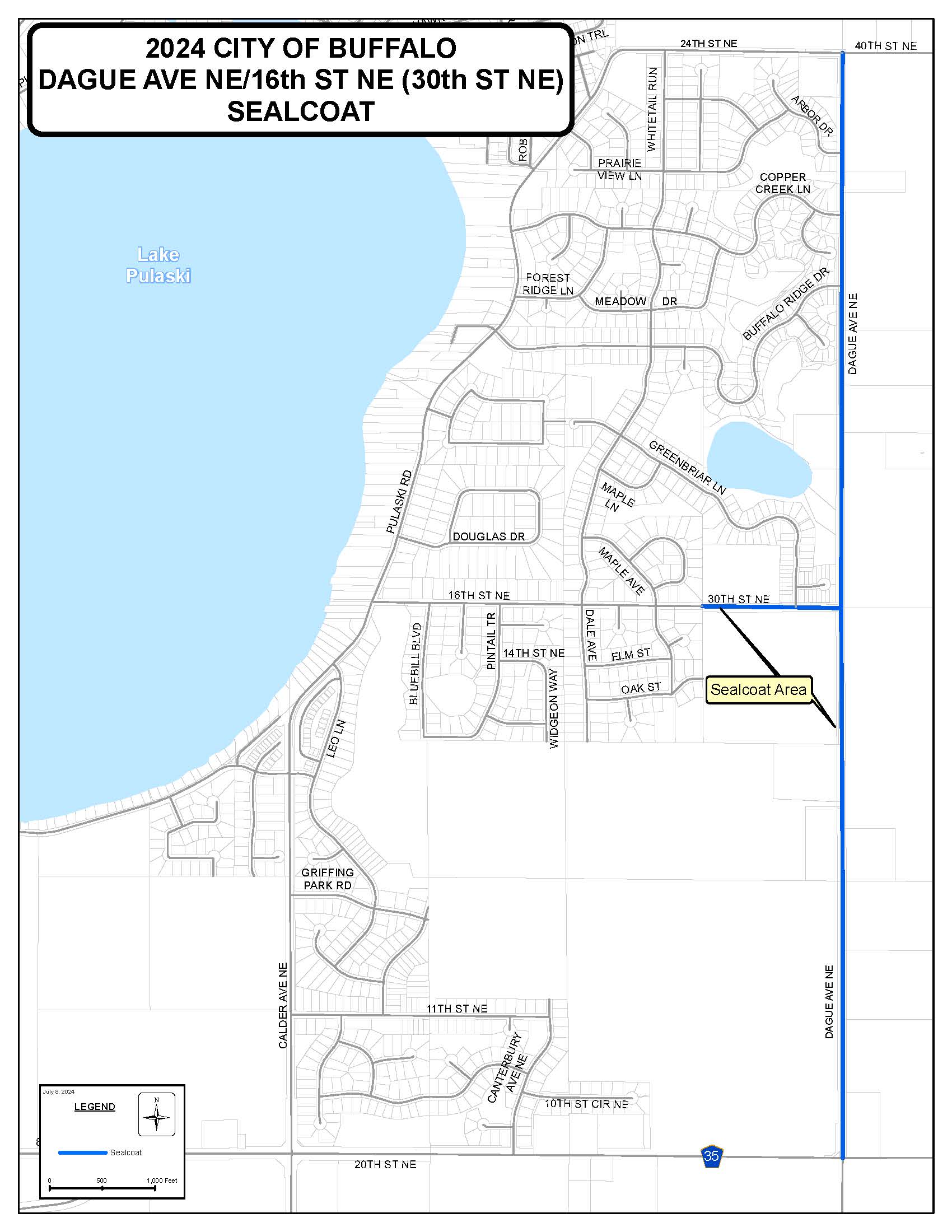 2024 Dague Ave Sealcoat