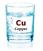 Copper in Water Glass Image