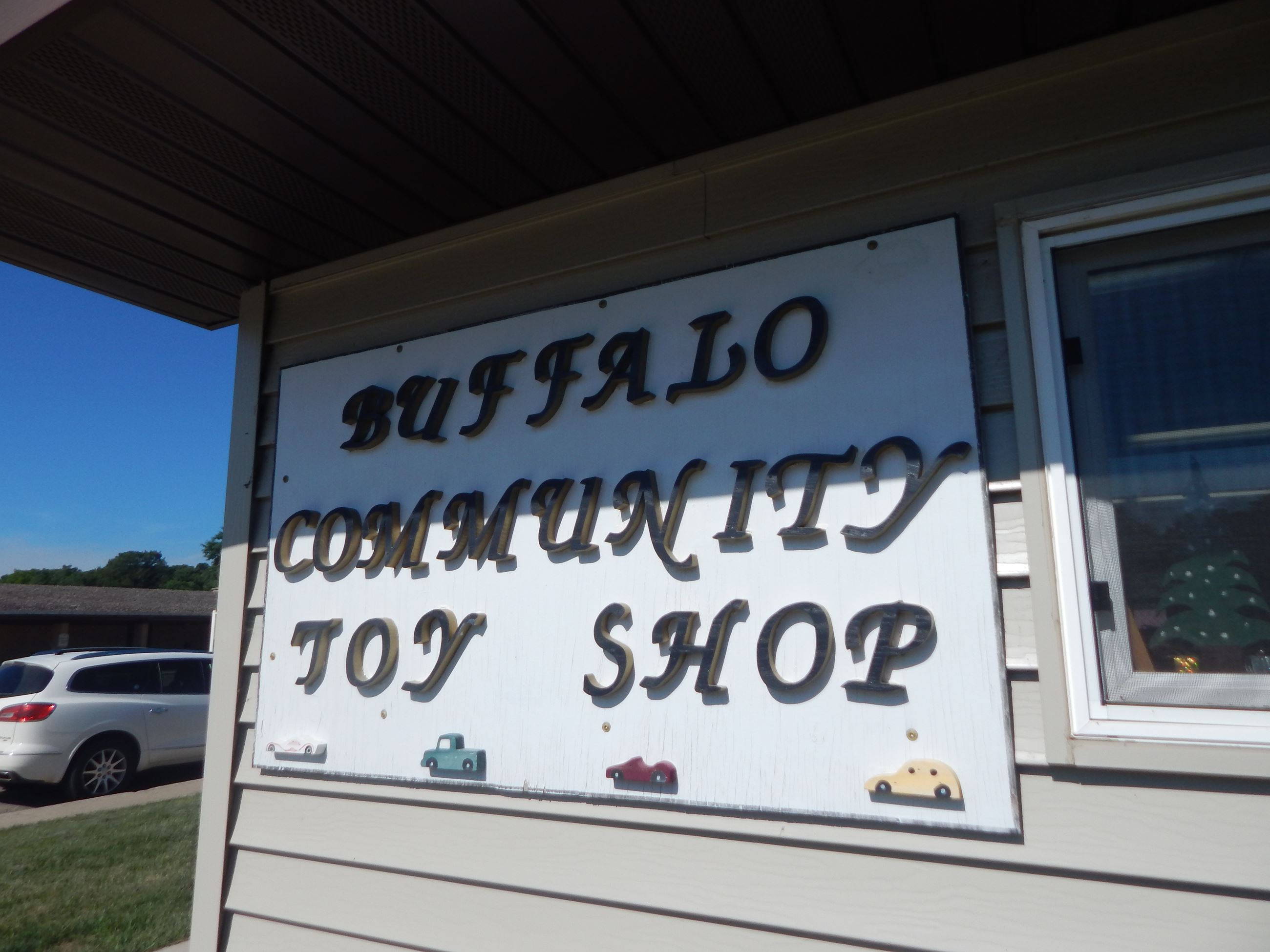 Buffalo Community Toy Shop sign